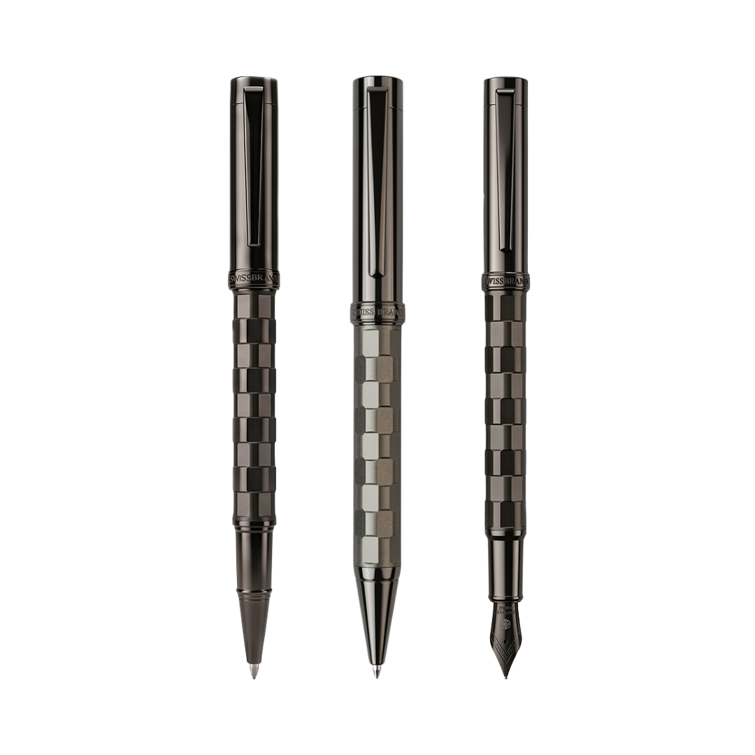 Ashler Tessera Ballpoint, Rollerball & Fountain pen Set