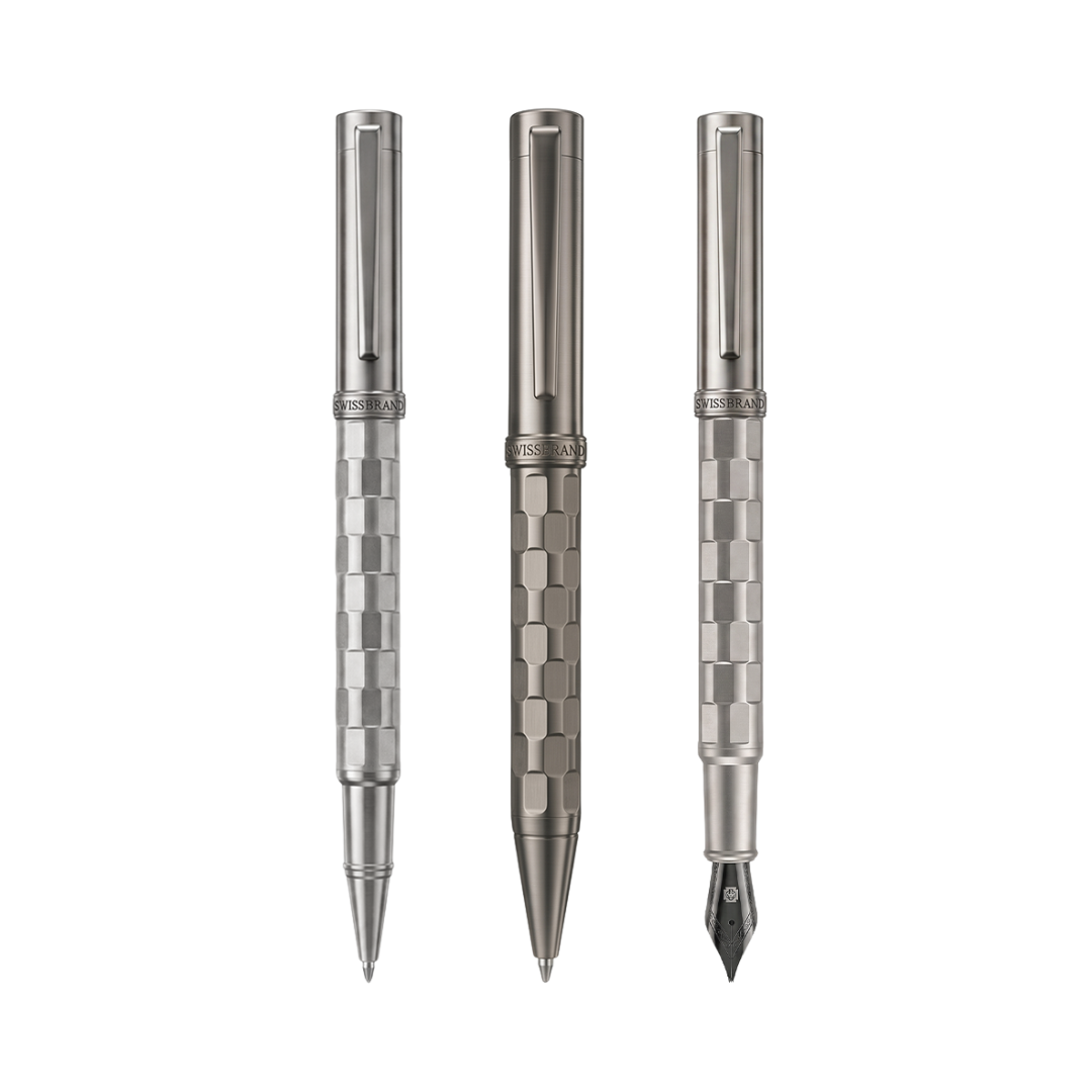 Ashler Tessera Ballpoint, Rollerball & Fountain pen Set