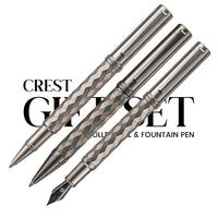 Ashler Crest Ballpoint, Rollerball & Fountain Pen Set