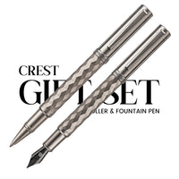 Ashler Crest Rollerball & Fountain Pen Set