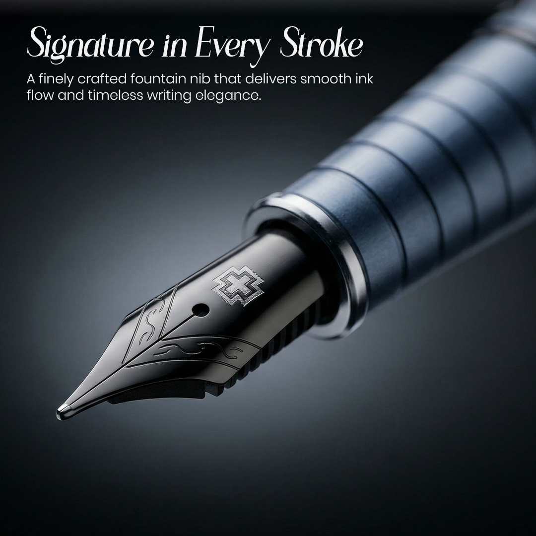 Legacy Noir Matte Black Metal Fountain Pen