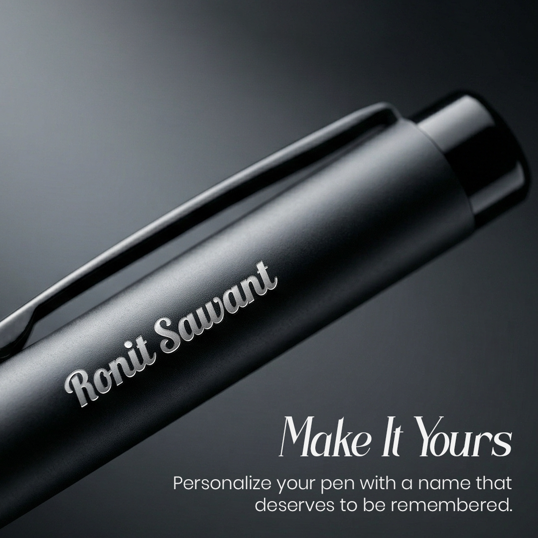 Legacy Noir Matte Black Metal Fountain Pen