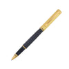 SWISSBRAND Luxe 2603 Black Premium composite diamond-shape Rollerball Pen with gold trim
